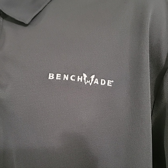 Nike Golf Dri-Fit Gray Polo Shirt "Benchmade" Short Sleeve Size XLarge - Picture 4 of 7